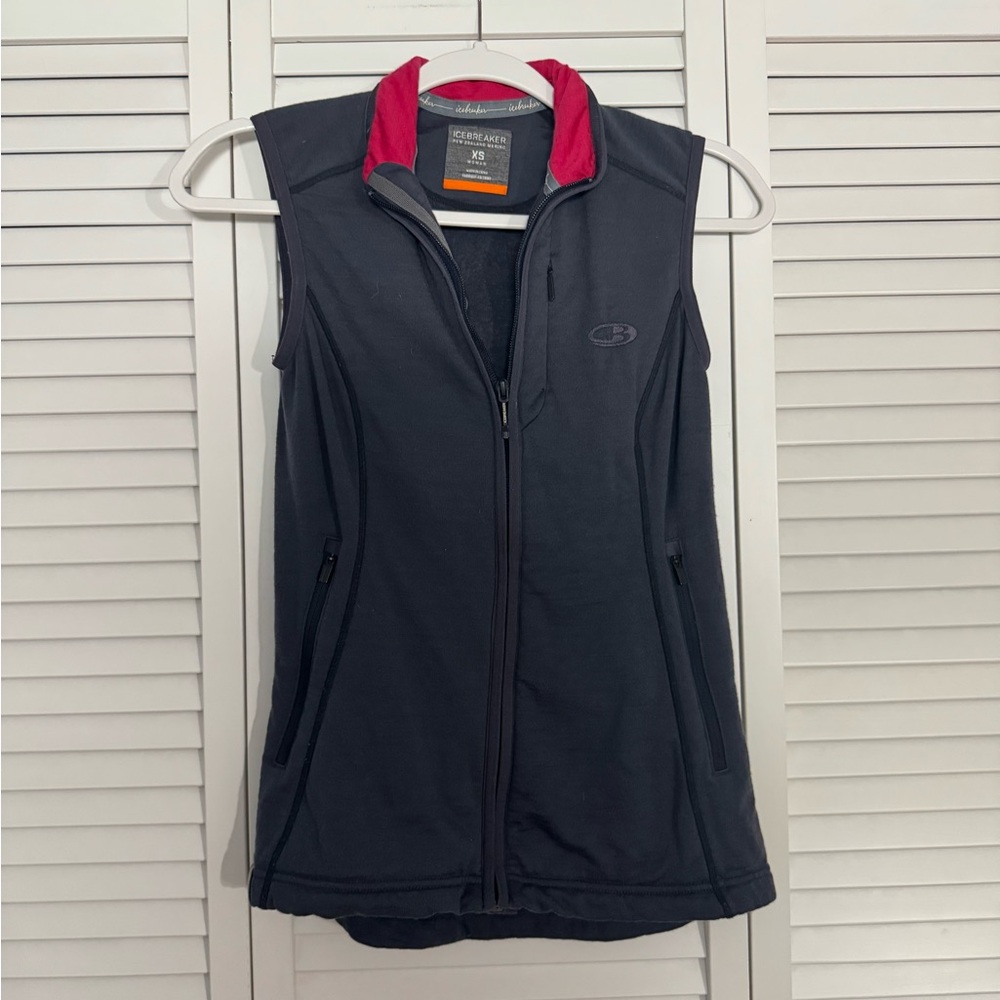 Icebreaker New Zealand Merino Wool Women's Vest Hiking Outdoor Activewear XS